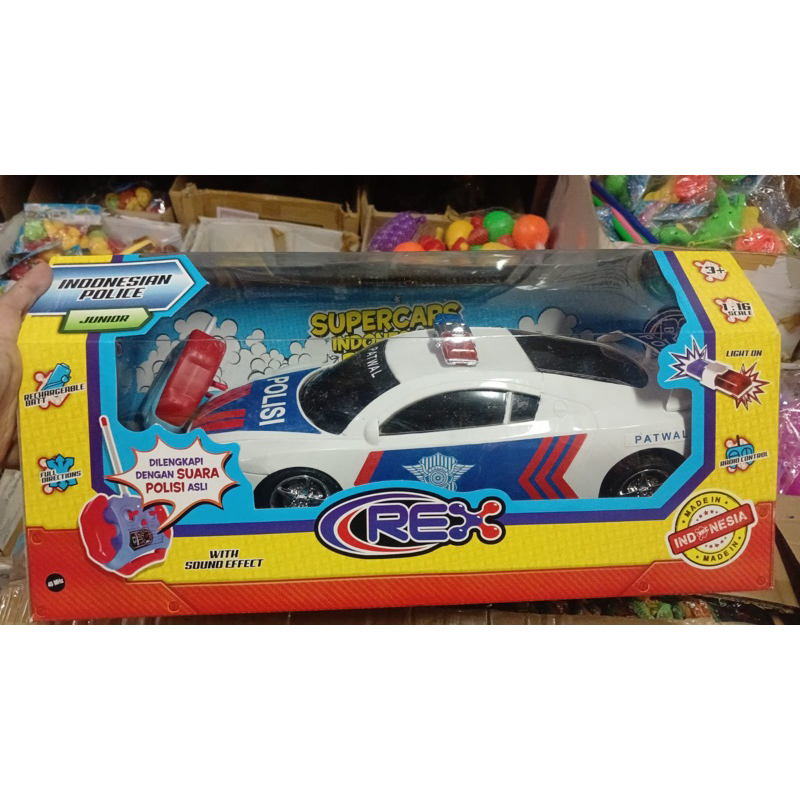 RC Remot Control Mobil Polisi BESAR | mobil bisa jalan pakai remot