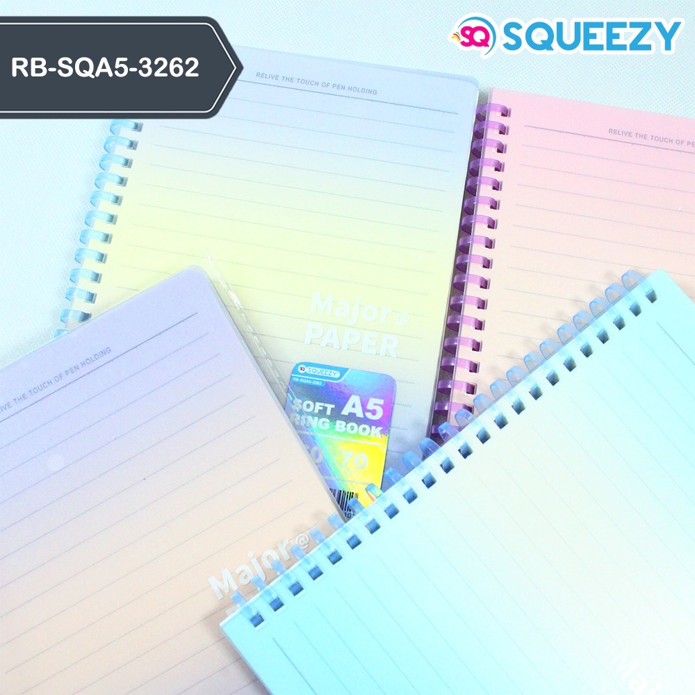 

Ring Book Squeezy A5 isi 60 Lembar /Binder Fancy Squeezy