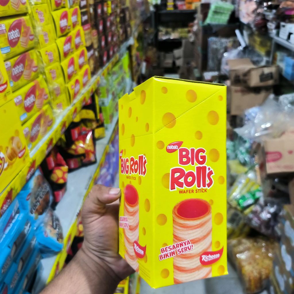 

Nabati Big Rolls Box Isi 20Pcs Rasa Keju/Cokelat