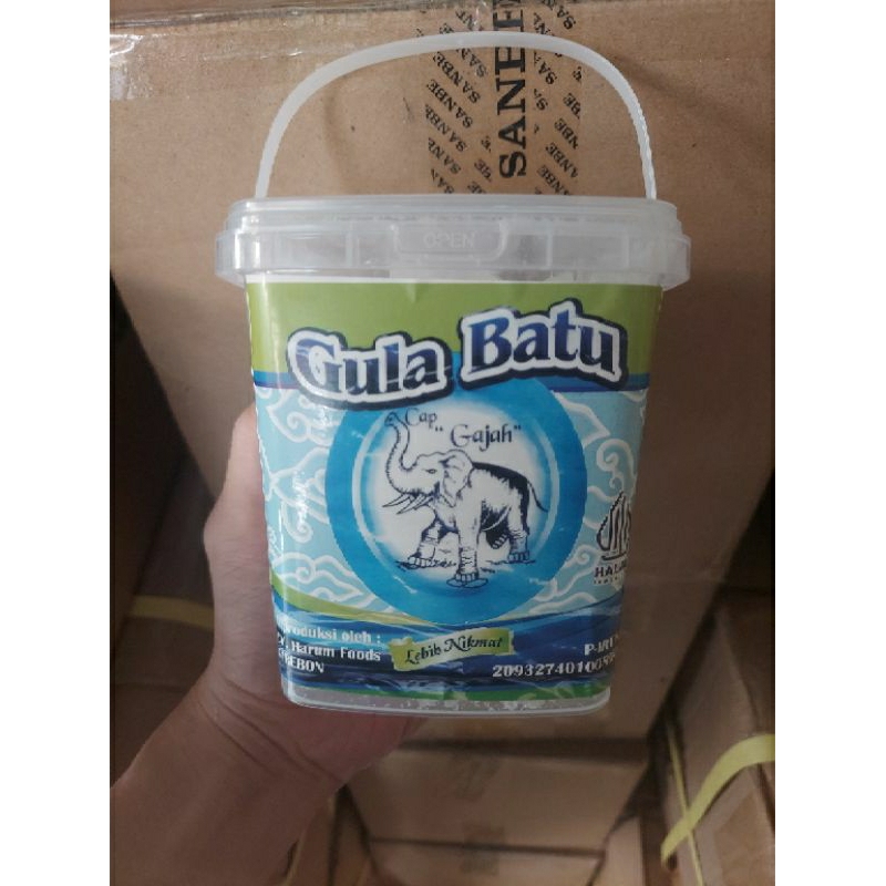 

Gula Batu Gajah Toples Premium 600g