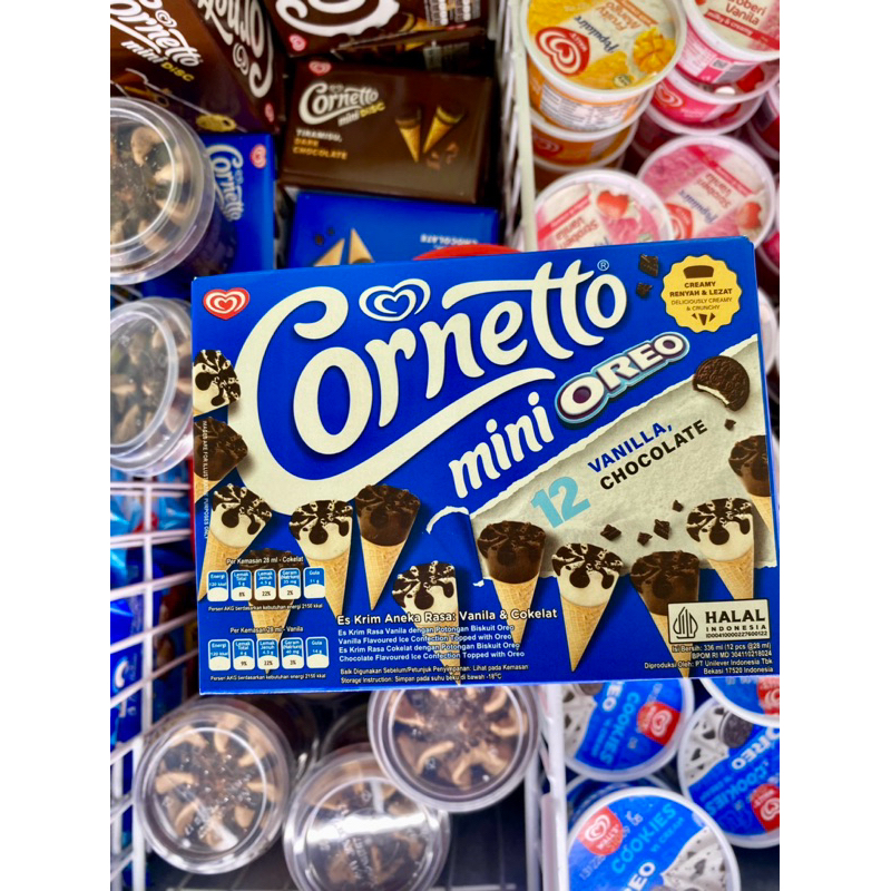 

Wall's Cornetto Mini Ice Cream Oreo Vanilla 12 x 28 ml