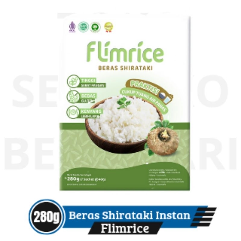 

Flimrice Beras Shirataki Instant box 7×40g