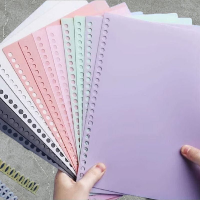 

DIY Minimalist Binder Covers Macaron Pastel Color Cover Binder warna PASTEL