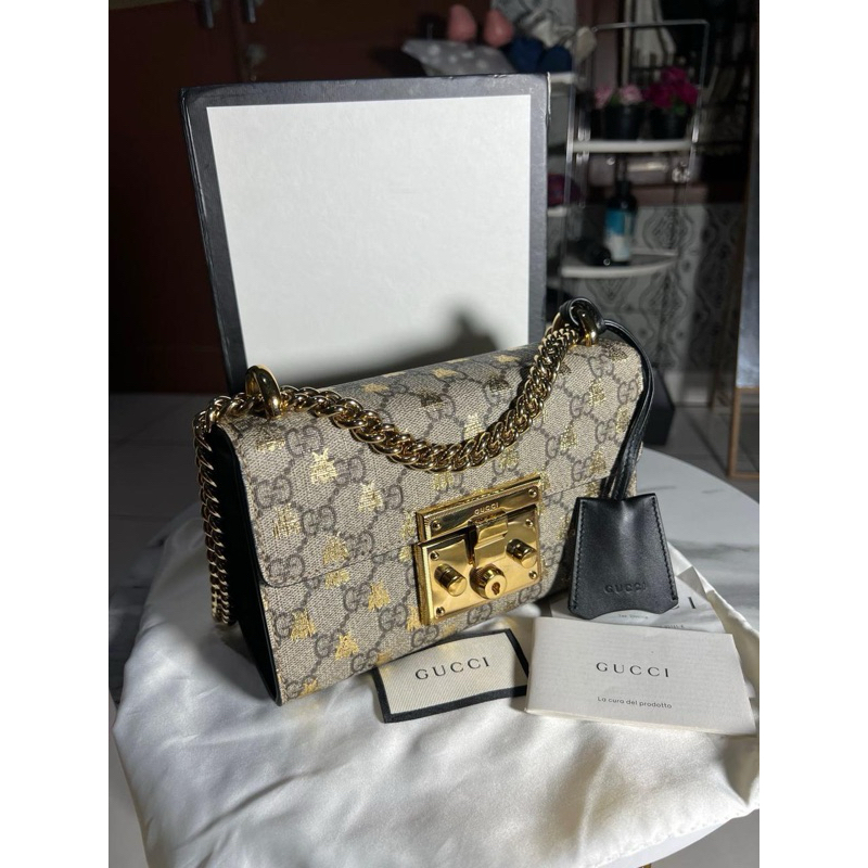 VGC gucci padlock mini supreme bee GHW 2020
