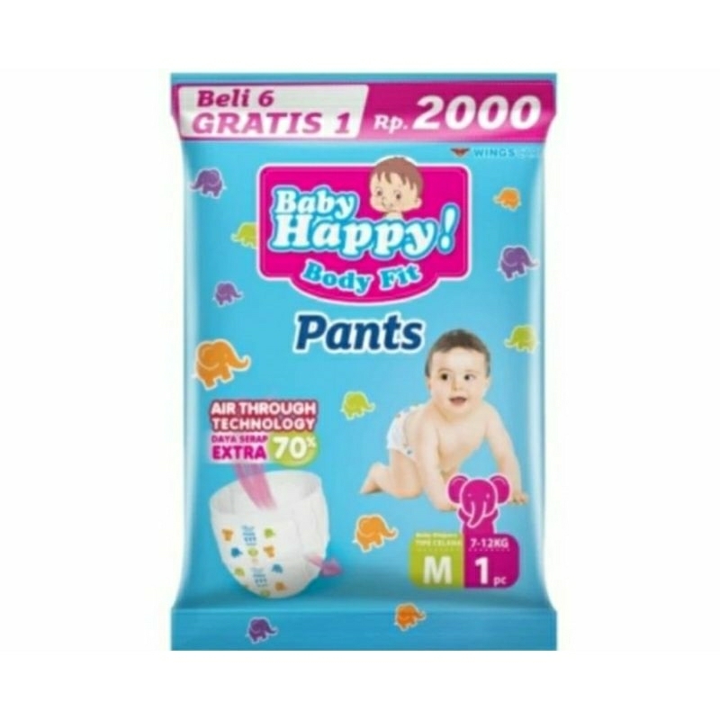 Baby Happy Pants Renceng/diapers baby happy renceng/popok bayi baby happy renteng