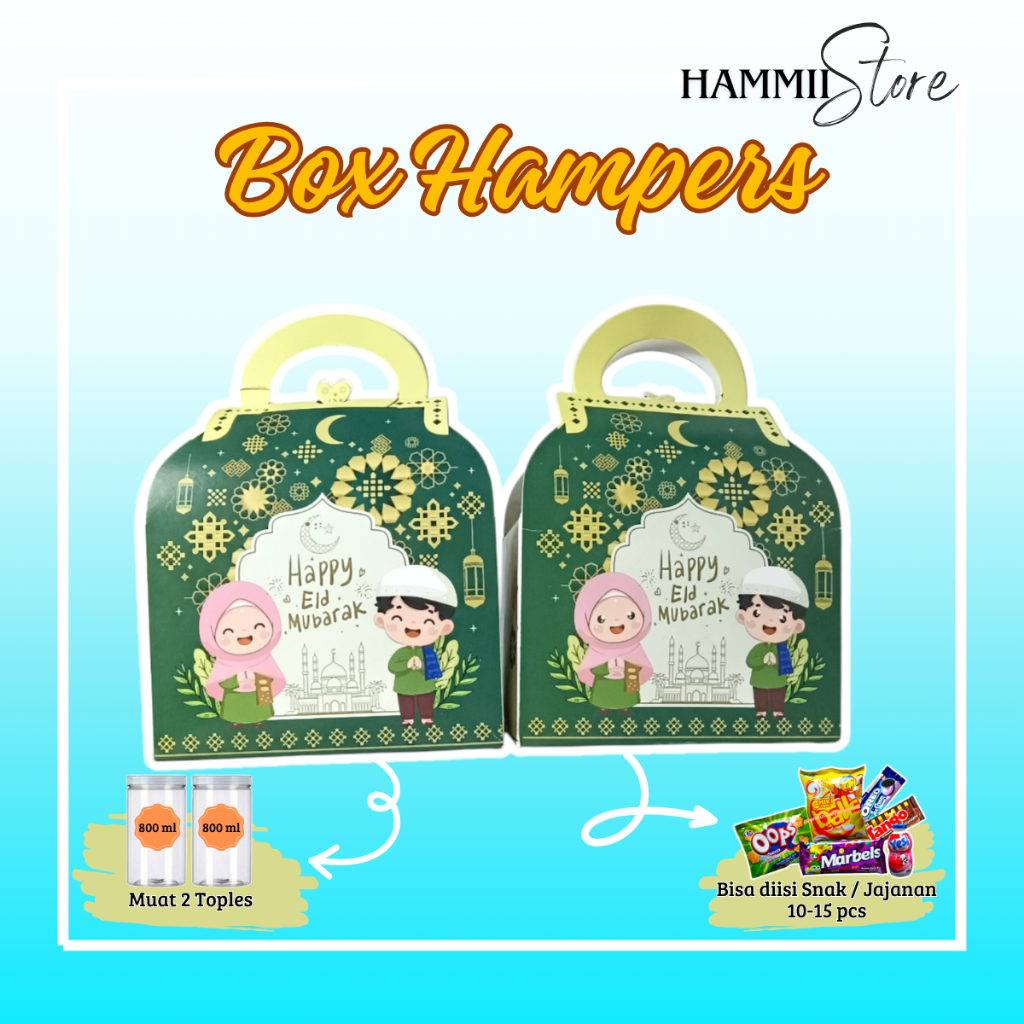 

- [satuan] Tas Parcel Lebaran Idul Fitri Packaging Hamper Kue Kering Bahan Ivory Tebal