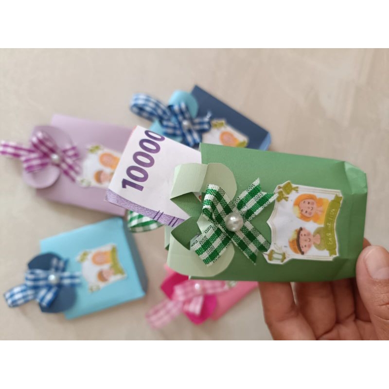 

Tempat uang unik /amplop idul fitri isi 6pcs