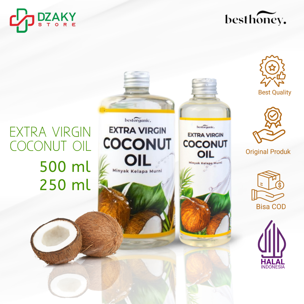 

Extra Virgin Coconut Oil 100% Asli Murni Organic Premium Quality VCO - Minyak Kelapa 100ml 250ml 500ml