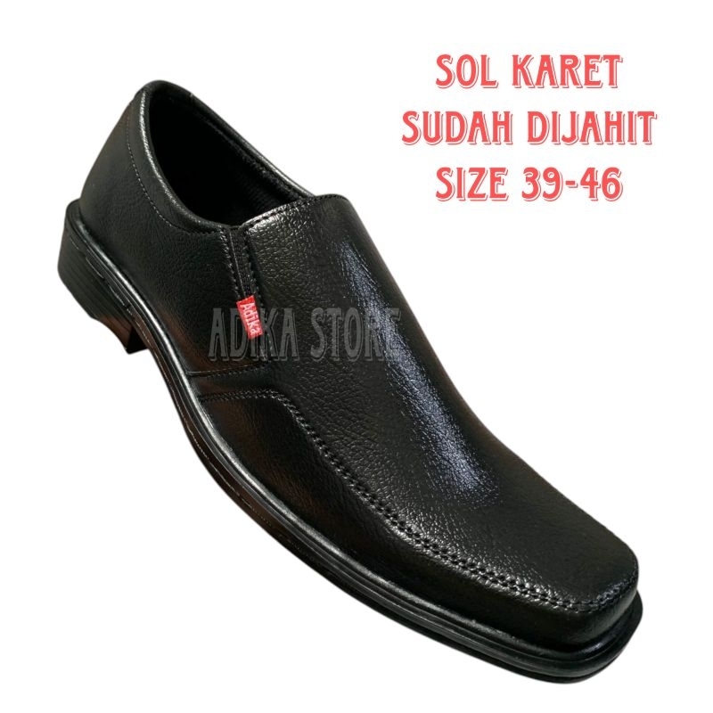 Sepatu Pantofel Pria Dewasa Size Jumbo 44, 45, 46 Kulit Sintetis Premium Terbaru.