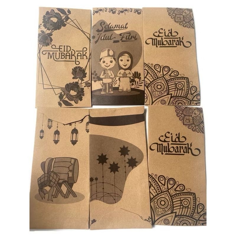

[10pcs] Amplop kraft rustik cokelat besar ukuran 7x17cm