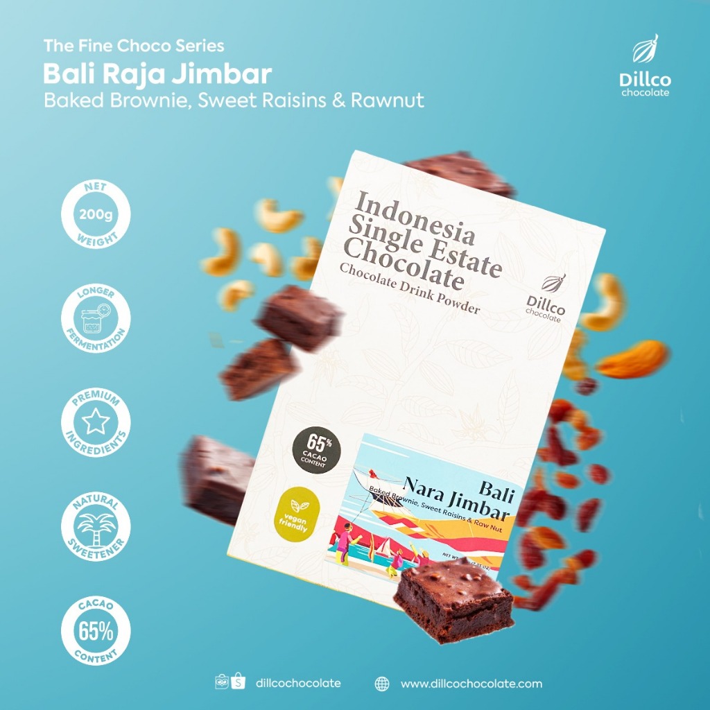 

Dillco Chocolate BALI NARAJIMBAR Fine Choco Series 200gr