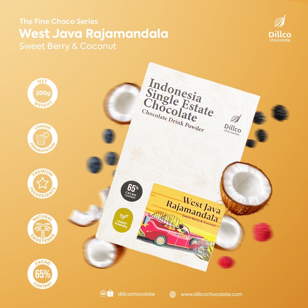 

Dillco Chocolate WEST JAVA RAJAMANDALA Fine Choco Series 200gr