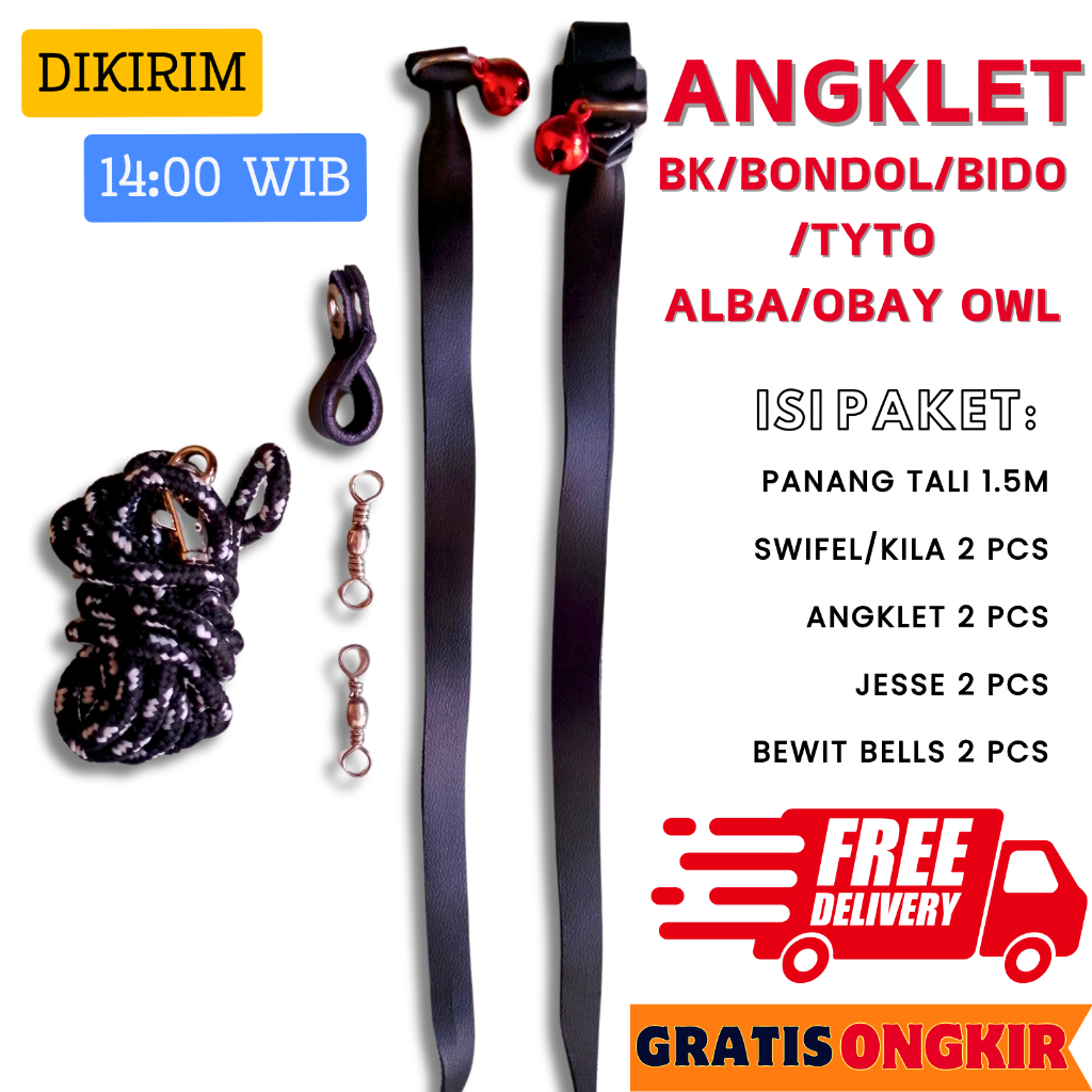 Angklet Elang & Burung Hantu Bk, Bondol, Bido, Tyto Alba, Obay Owl