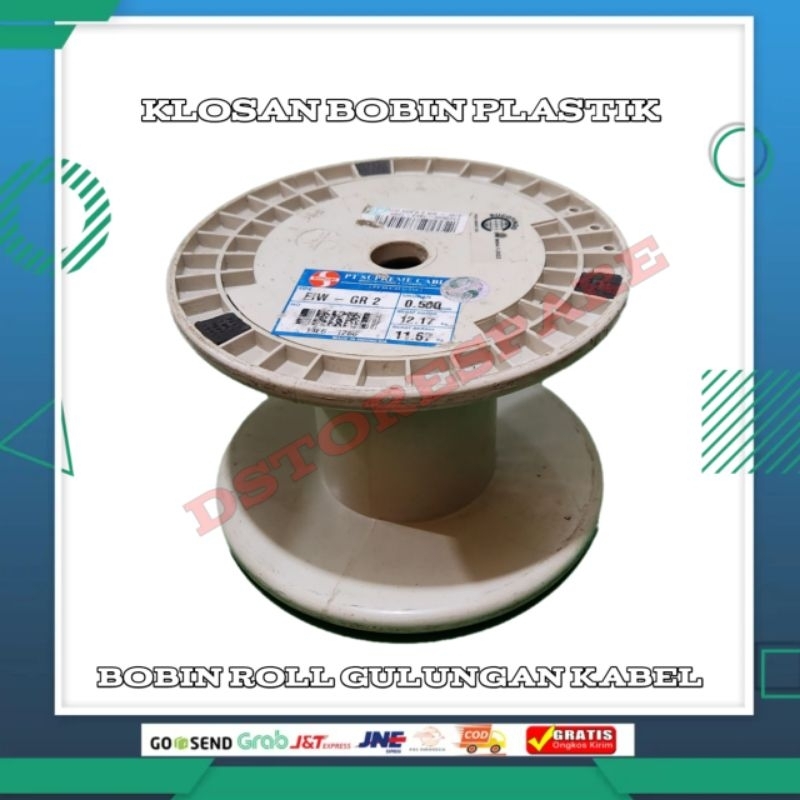 Klosan Bobin Plastik - Bobin Roll Gulungan Kabel - 20x13,5 cm - Klosan Supreme