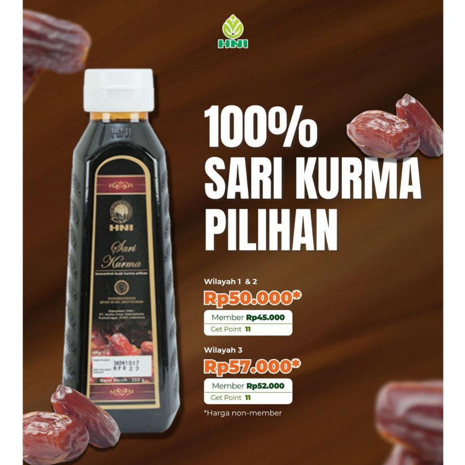 

Sari Kurma HNI - 100% Sari Kurma