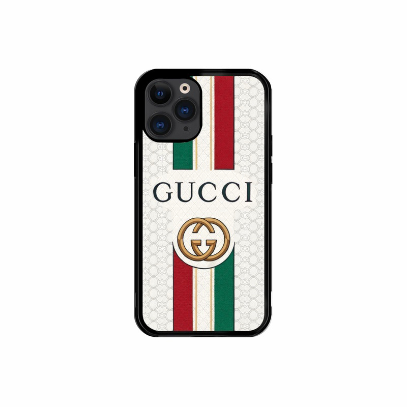 Custom Case Casing Iphone 11 12 13 14 15 11 PRO 12 PRO 13 PRO 14 PRO MAX 15 PRO MAX - GUCCI