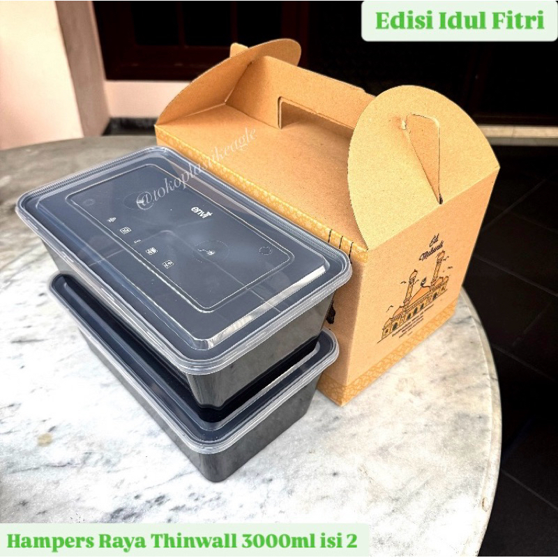 

[EDISI IDUL FITRI] Hampers Raya Thinwall 3000ml isi 2