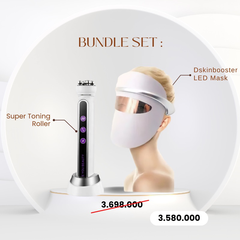 Bundle dskinbooster- Super Toning Roller + LED Therapy M
