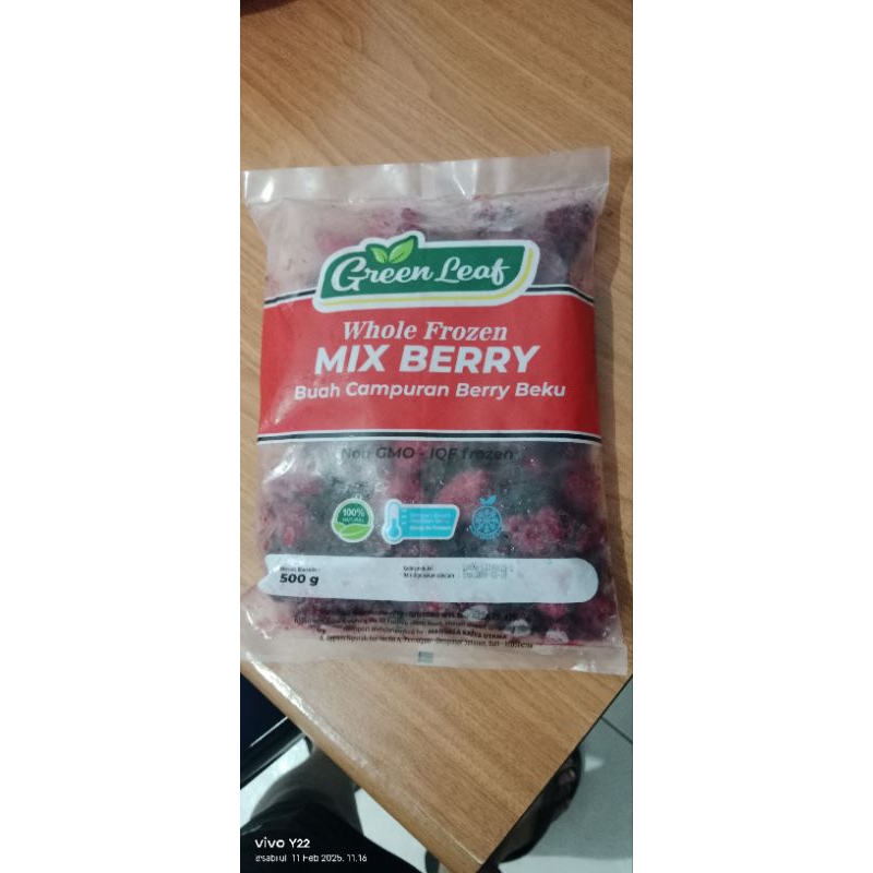 

Whole Frozen MIX BERRY / Buah Campuran Berry Beku (khusus instan & same day)