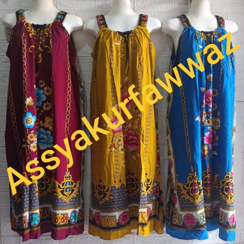 DASTER BATIK ASSYAKURFAWWAZ MODEL YUKENSI LD 130 MOTIF BUNGA RANTAI
