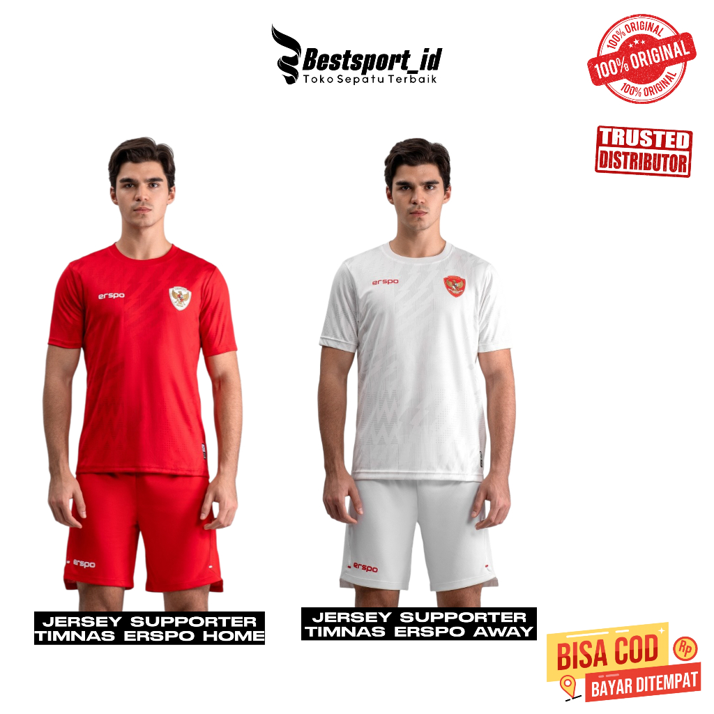 Erspo Jersey Supporter Version Timnas Home - Erspo Jersey Supporter Version Timnas Away