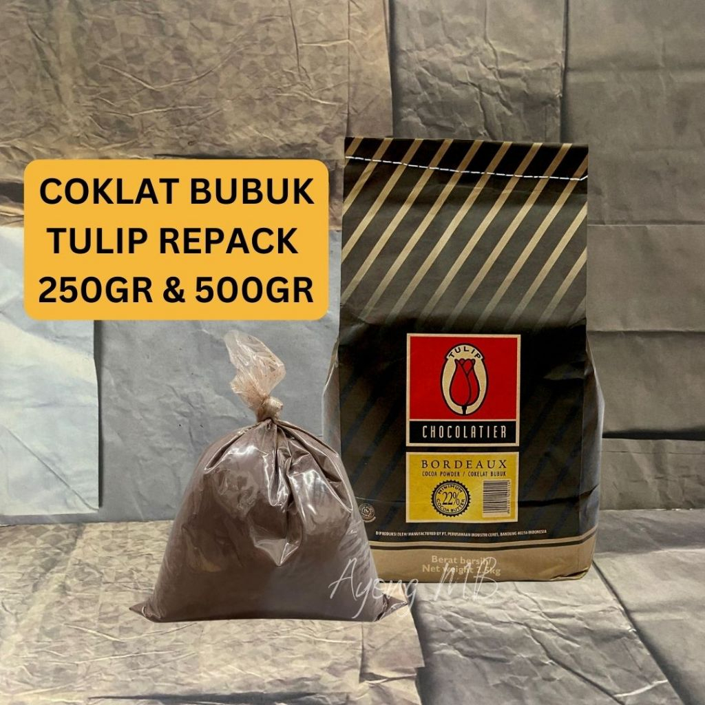 

COKLAT BUBUK TULIP REPACK / COCOA POWDER TULIP BORDEAUX 250GR