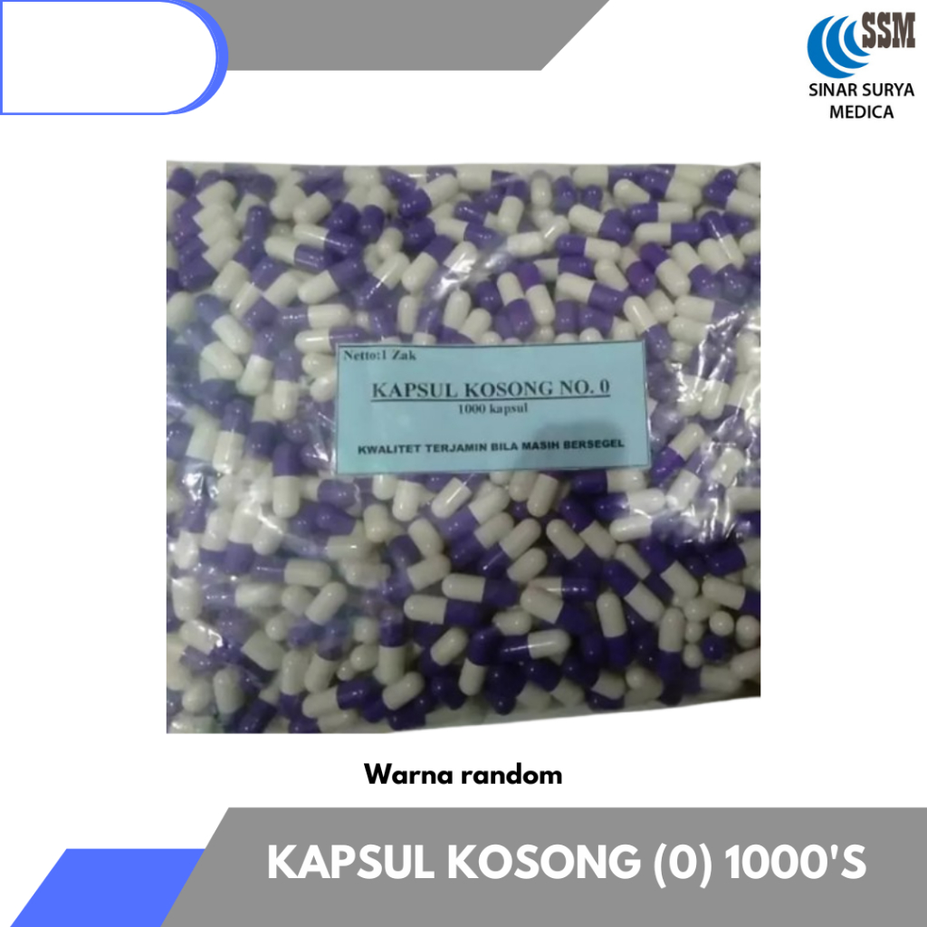Kapsul kosong / cangkang obat kosong / cangkang obat KAPSUL KOSONG (0) 1000'S