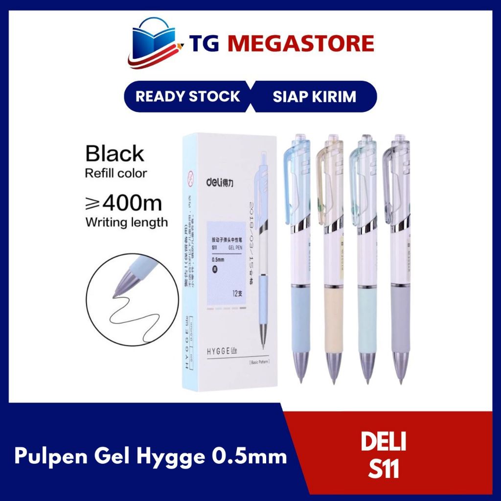 

Pulpen Gel Deli Hygge 0.5mm - S11