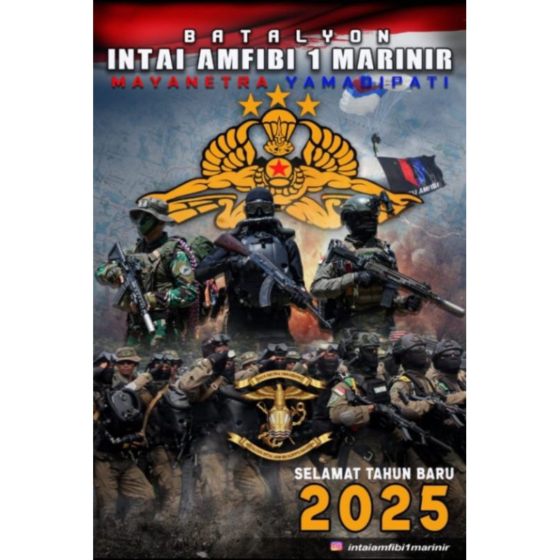 

Kalender Dinding Intai Para Amfibi Marinir Tahun 2025