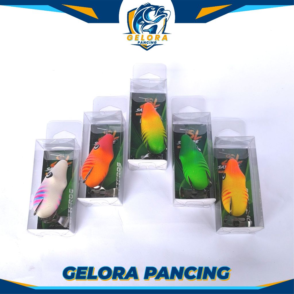 UMPAN CASTING SOFT FROG || IKAN GABUS DAN TOMAN || SAI LURE (Uk. 4,5cm)