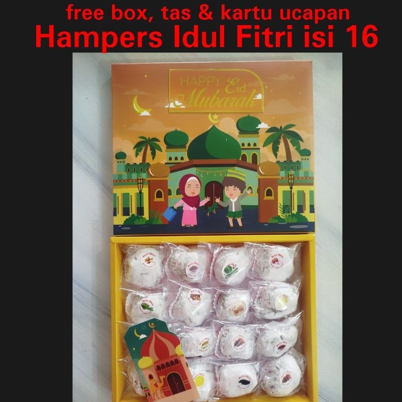 

mochi isi 16/box hampers idul fitri