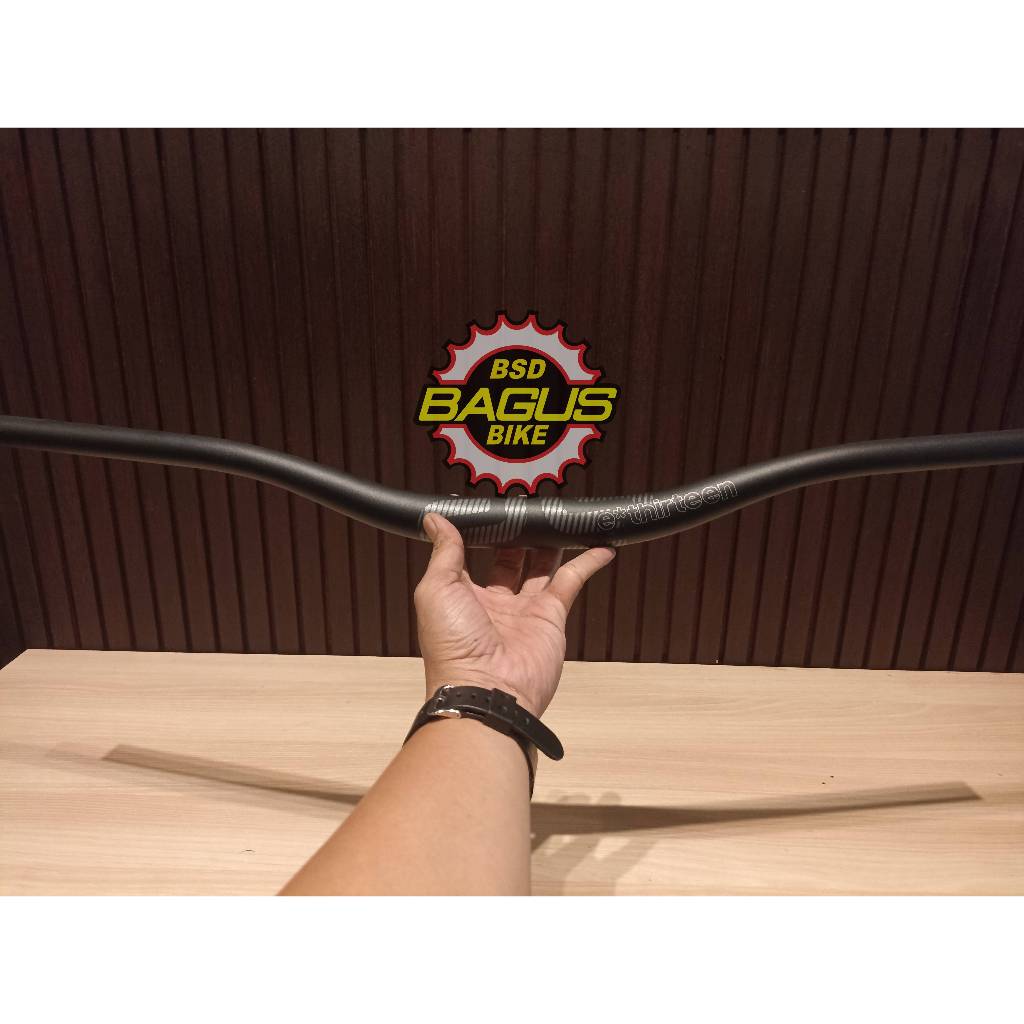 E13 Handlebar NN HA1UPA-101 Plus 35 Handlebar | 800mm Wide | 35mm Rise | 9/5 Sweep | Black