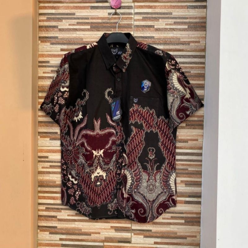 Kemeja pria batik lengan pendek motif 8 keren