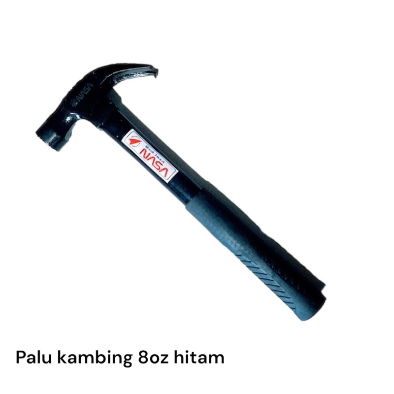 Wilmer Palu Gagang Besi Gerigi 8 Oz Gagang Karet Palu Kambing Palu Tukang NEW