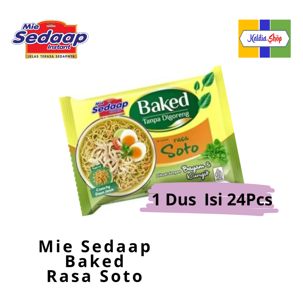 

Mie Sedaap Kuah Baked Rasa Soto 76gr x 24