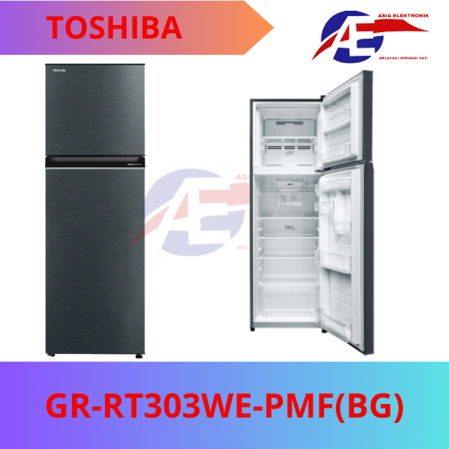 Kulkas Toshiba GR-RT303WE-PMF(BG) | Kulkas 2 Pintu | Origin Inverter