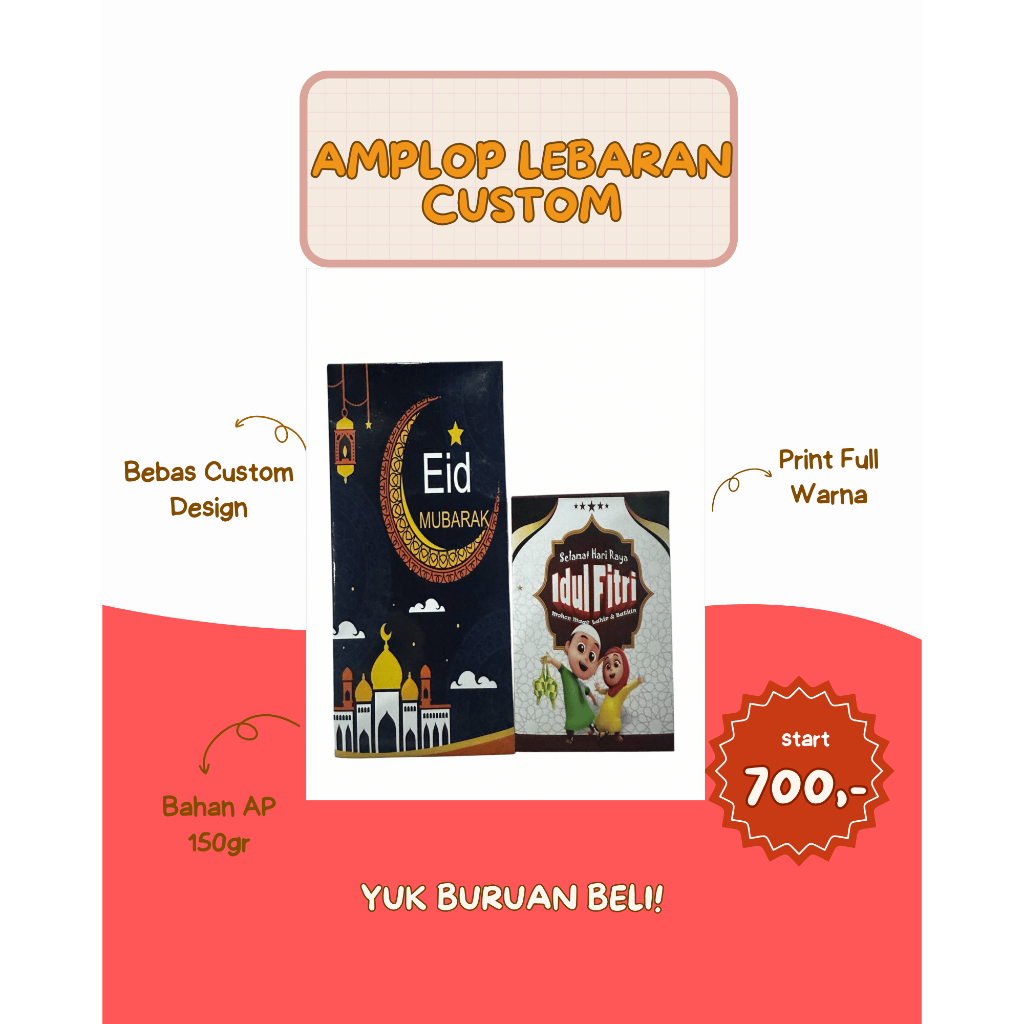 

Amlop Lebaran Custom Eid Mubarak Selamat Hari Raya Idul Fitri
