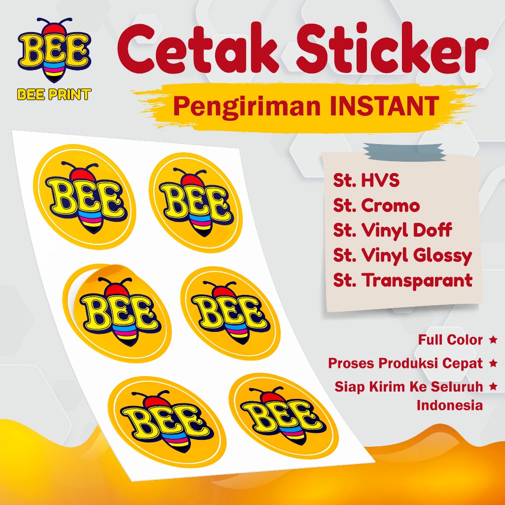 

PRINT STIKER A3+ CUTTING / CETAK STICKER A3 / STICKER LABEL MAKANAN / STICKER CROMO / STICKER VINYL / STICKER TRANSPARANT / STIKER HVS