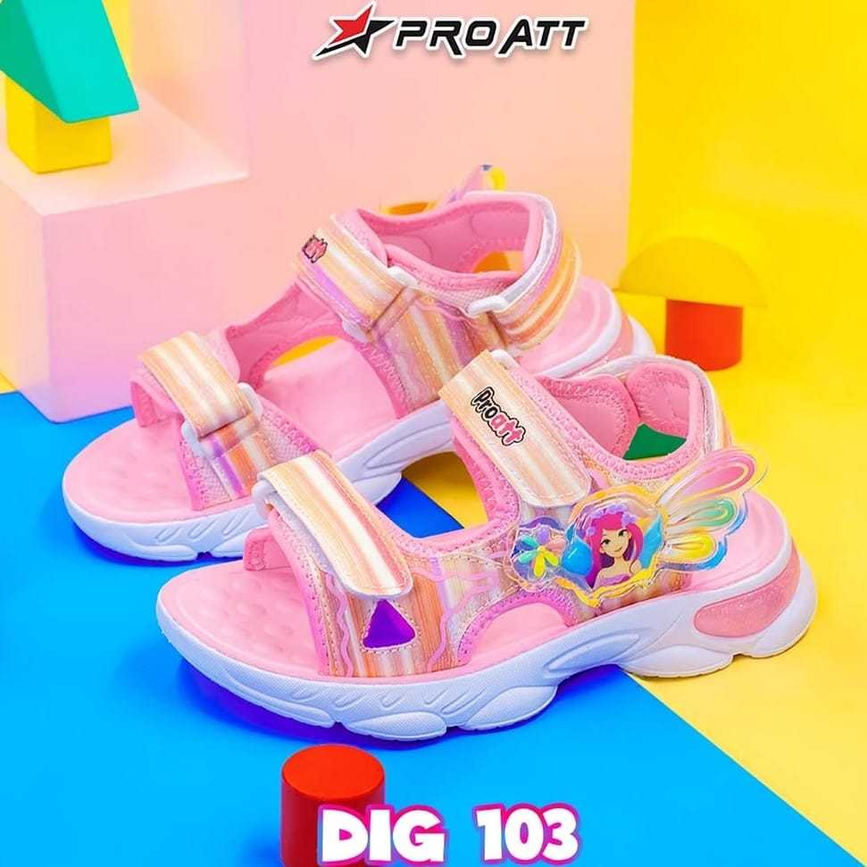 Sandal Gunung Anak Cewek Putih Kecil Anti Slip Sendal Pro Att Lebaran Terbaru Size 28 sd 33