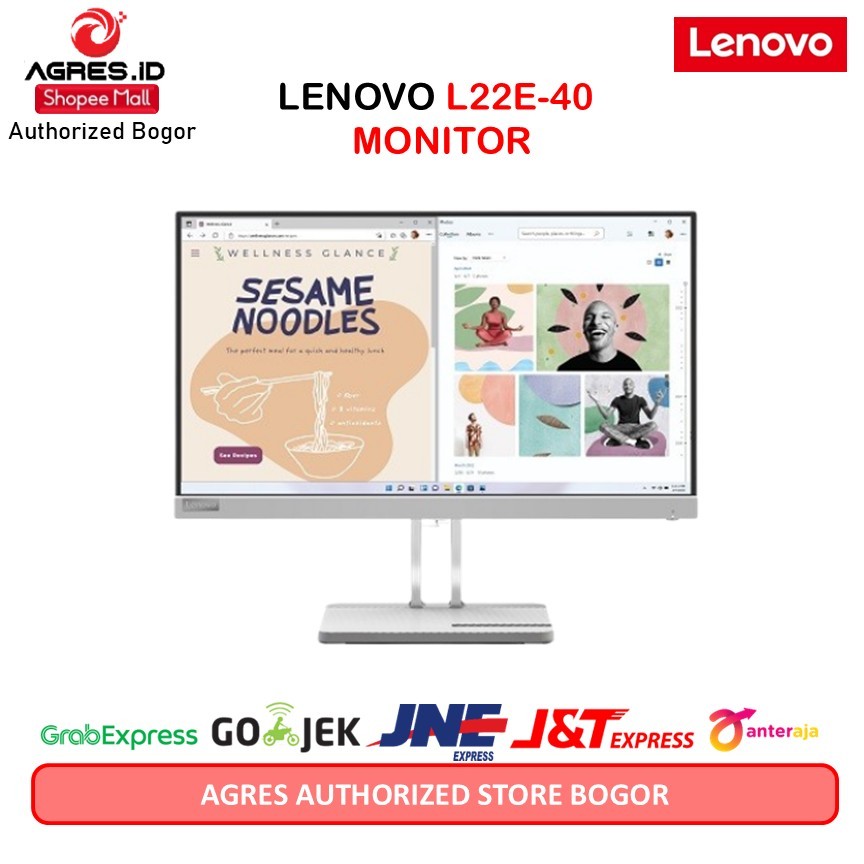 LENOVO L22E-40 MONITOR 21.5 FHD 169 FLAT VA 72 NTSC 75HZ TILT 3Y (BUNDLE PC DESKTOP)