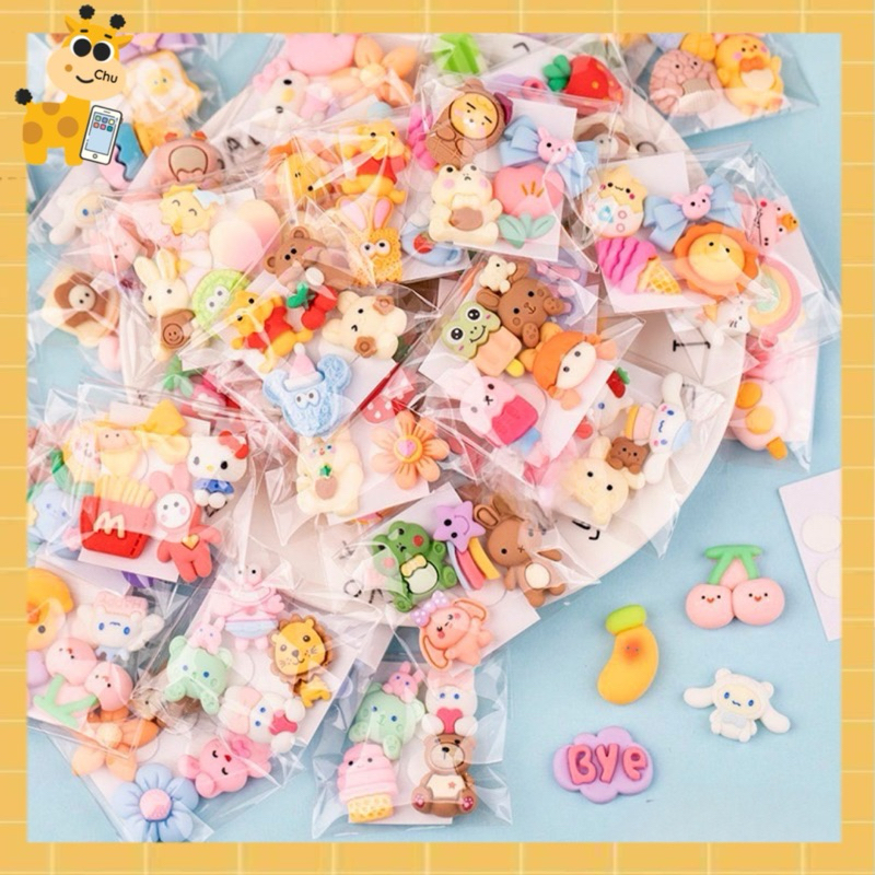 

Stiker tempelan 3D Free Lem (1 Set 4pcs) Tempelan timbul 3D Lucu Imut