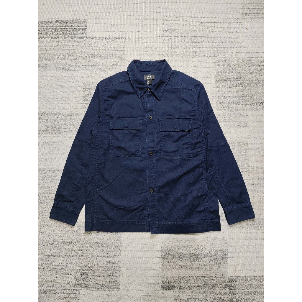 H&M Cotton Twill Workshirt Kemeja Jaket Outer Luaran