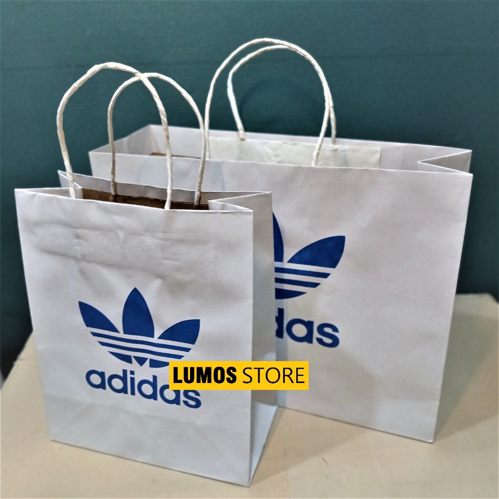 

Paper bag kado Adidas Putih 2 sisi