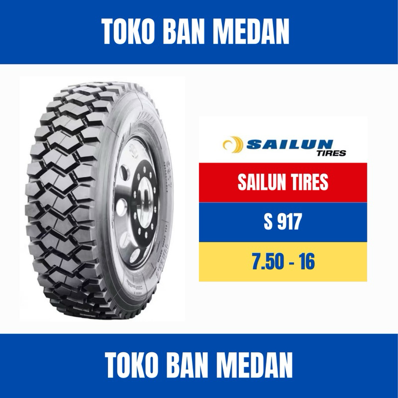 BAN TRUK SAILUN S917 750R-16 ( KOMPLIT BAN DALAM DAN SELENDANG )