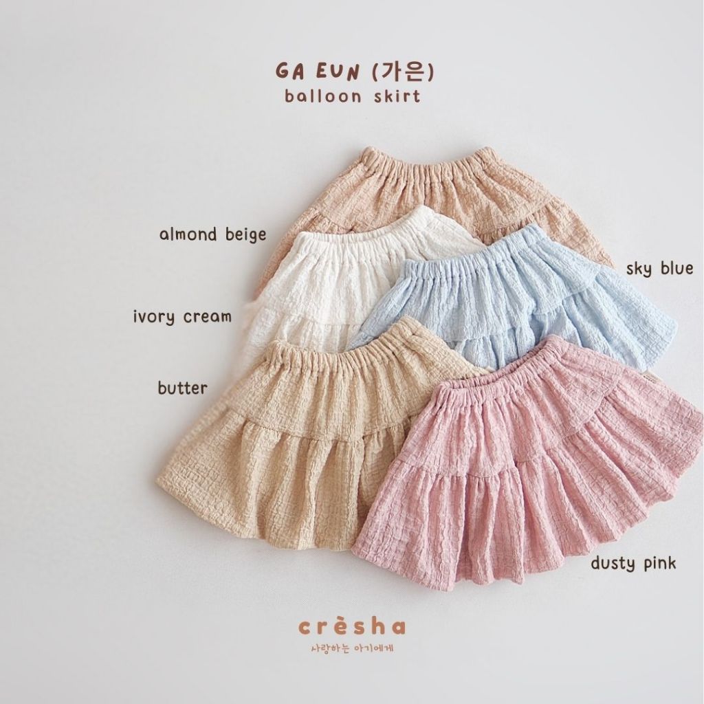 Cresha - Ga Eun Skirt| Rok Anak Perempuan Korean Style