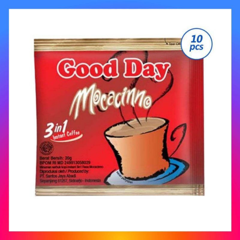 

Good Day Mocacino Instant Coffee 10 pcs-20grm