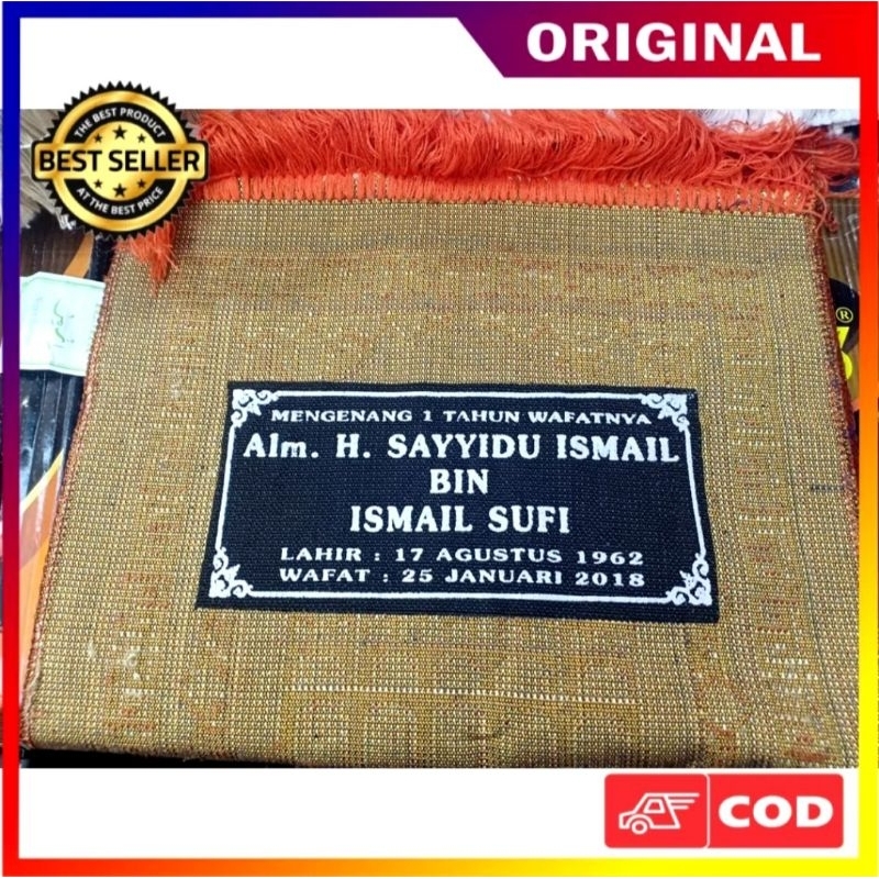 Jasa Sablon Dan Bordir Sajadah Souvenir Atau 40 Hari-100 Hari