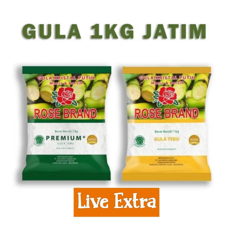 

Gula Rosebrand 1kg Jatim