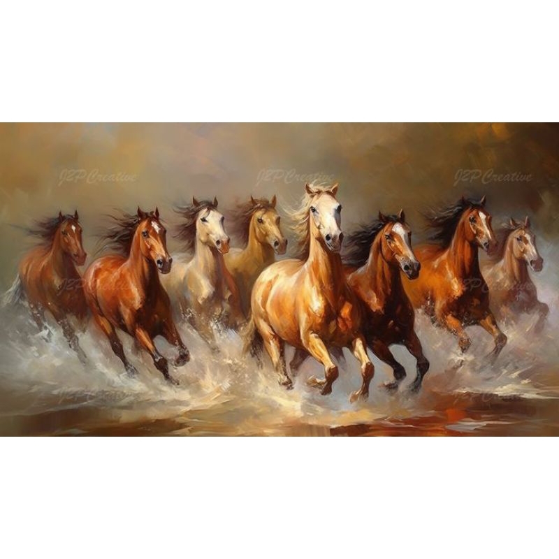 poster cetak extra jumbo,kuda berlari, hiasan dinding,kuda berlari, bisa cod