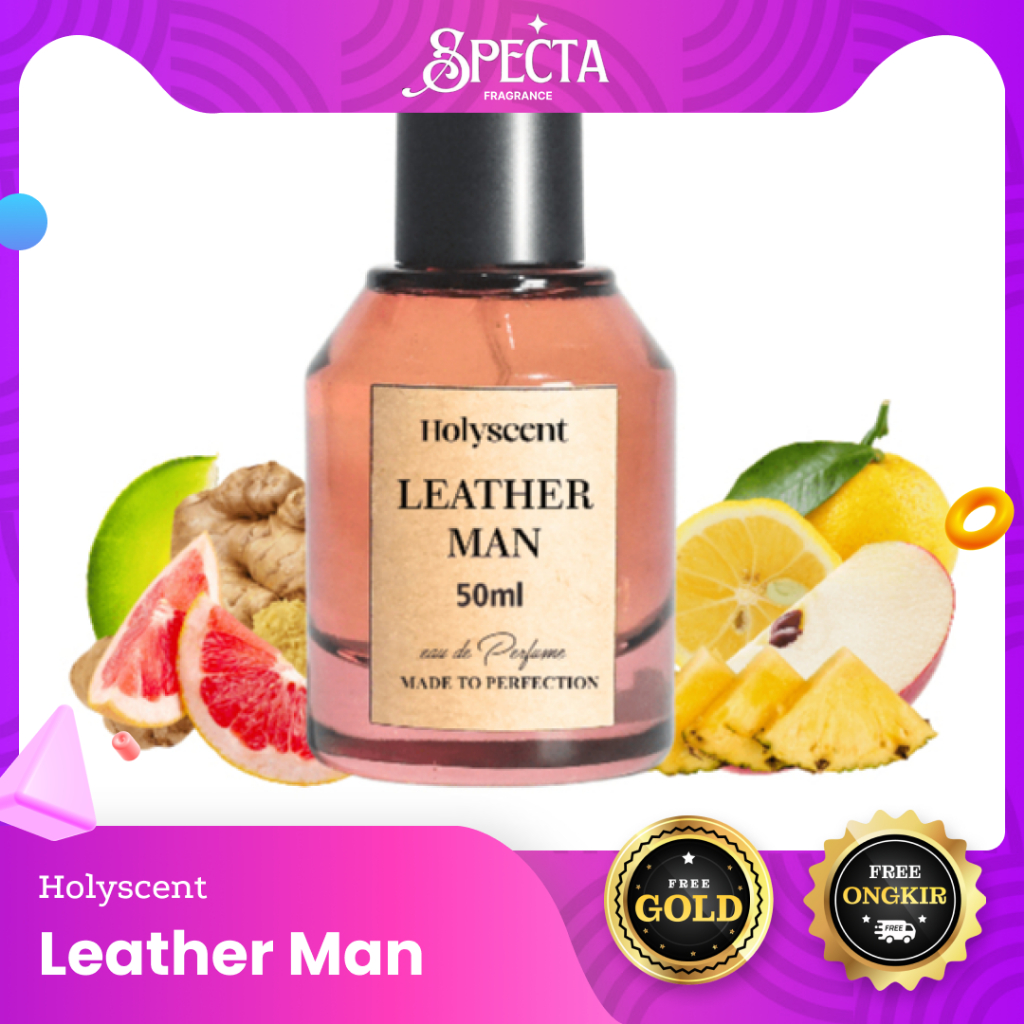 PARFUM HOLYSCENT LEATHER MAN (FREE GOLD) Parfume Aigner In ORIGINAL 50 ml OFFICIAL PARTNER Farfum Pr